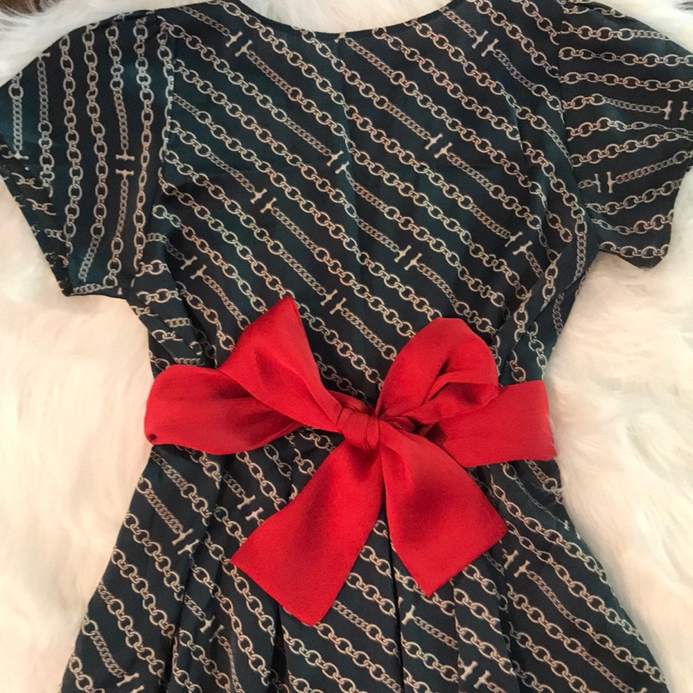 Happie Loves It Empire Dress With Sash Tie Waist. - Picture 7 of 8